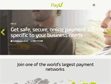 Tablet Screenshot of payu.co.za