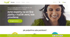 Desktop Screenshot of payu.cz