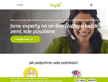 Tablet Screenshot of payu.cz
